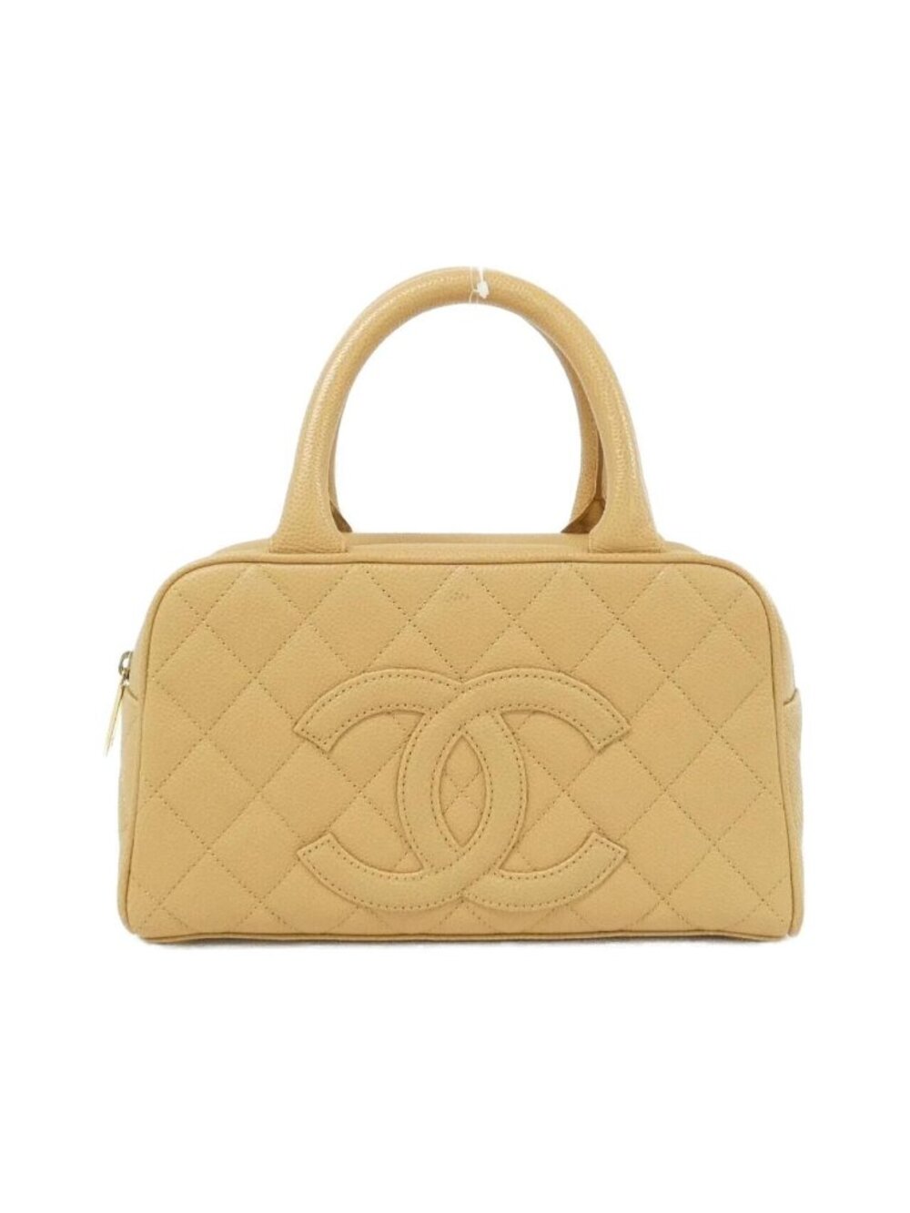 Chanel Boston Bag Travel Bags Beige